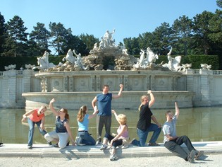 UF Music Salzburg Program Fieldtrip to Vienna<br />Schönbrunn Palace Neptune Fountain