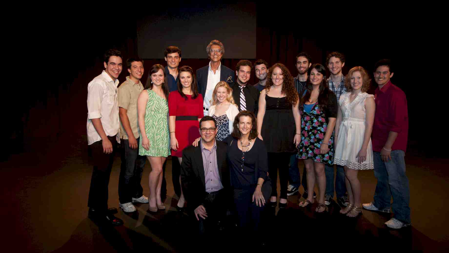 Tommy Tune with Musical Theatre students.