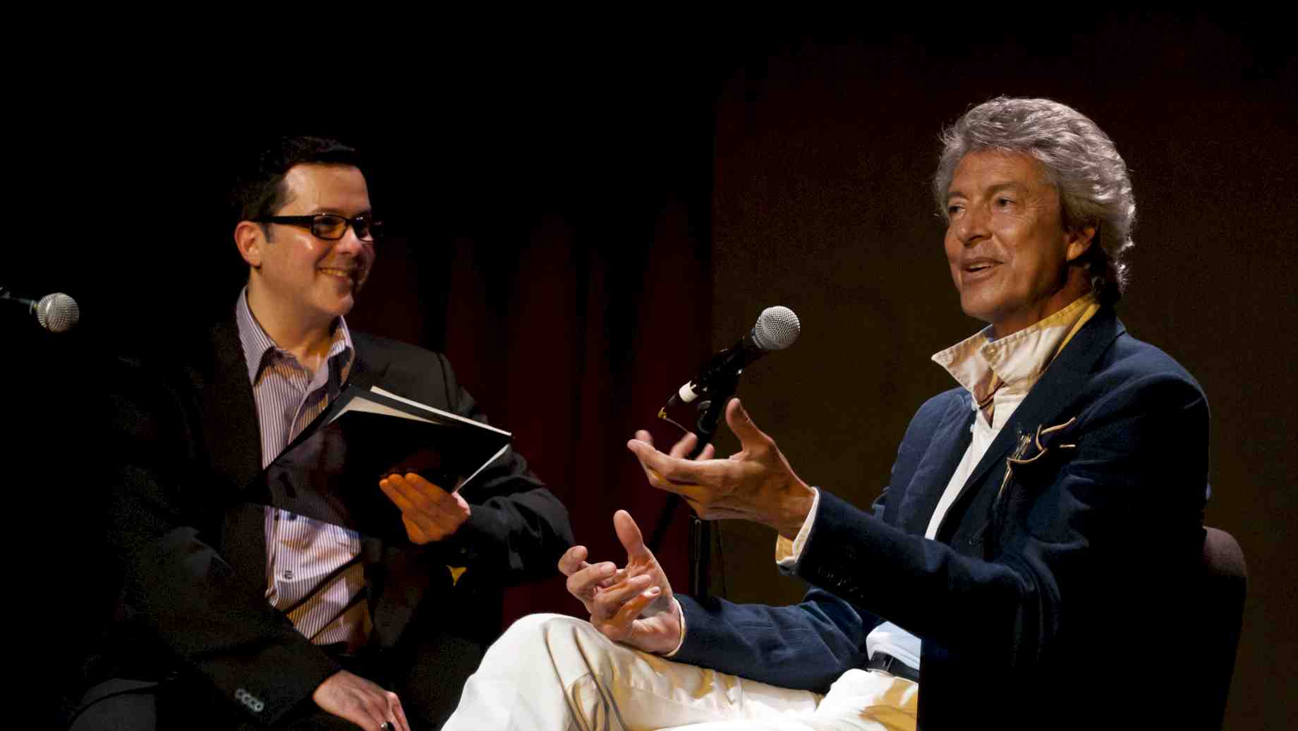 Tony Mata and Tommy Tune during the Master Class
