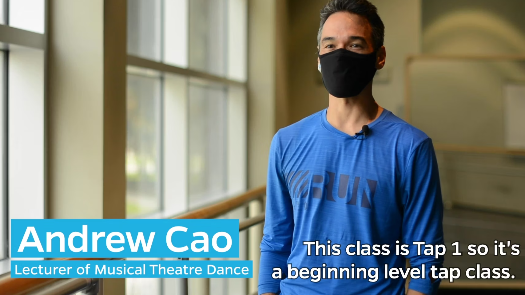 Still image of Andrew Cao from "Inside the Classroom: Tap 1" video