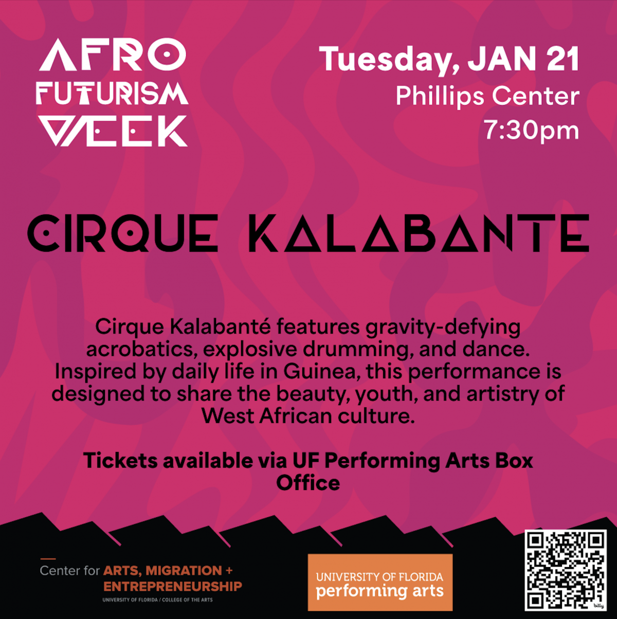 Flyer: Afrofuturism Week Cirque Kalabante