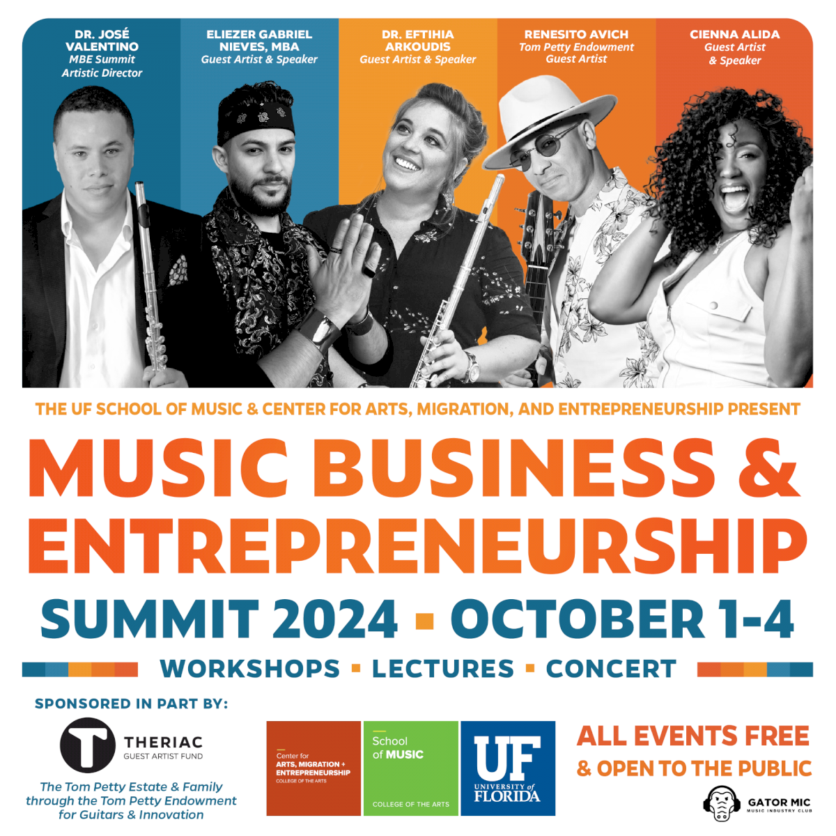 Flyer: Music Business and Entrepreneurship Summit, 2024