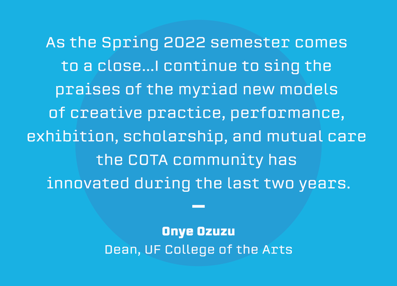 Pull quote graphic with text from article