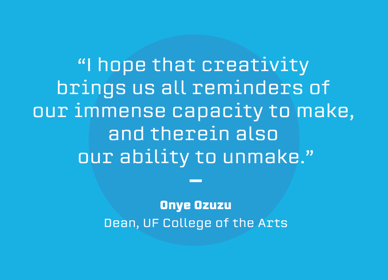 Pull quote graphic with text from article