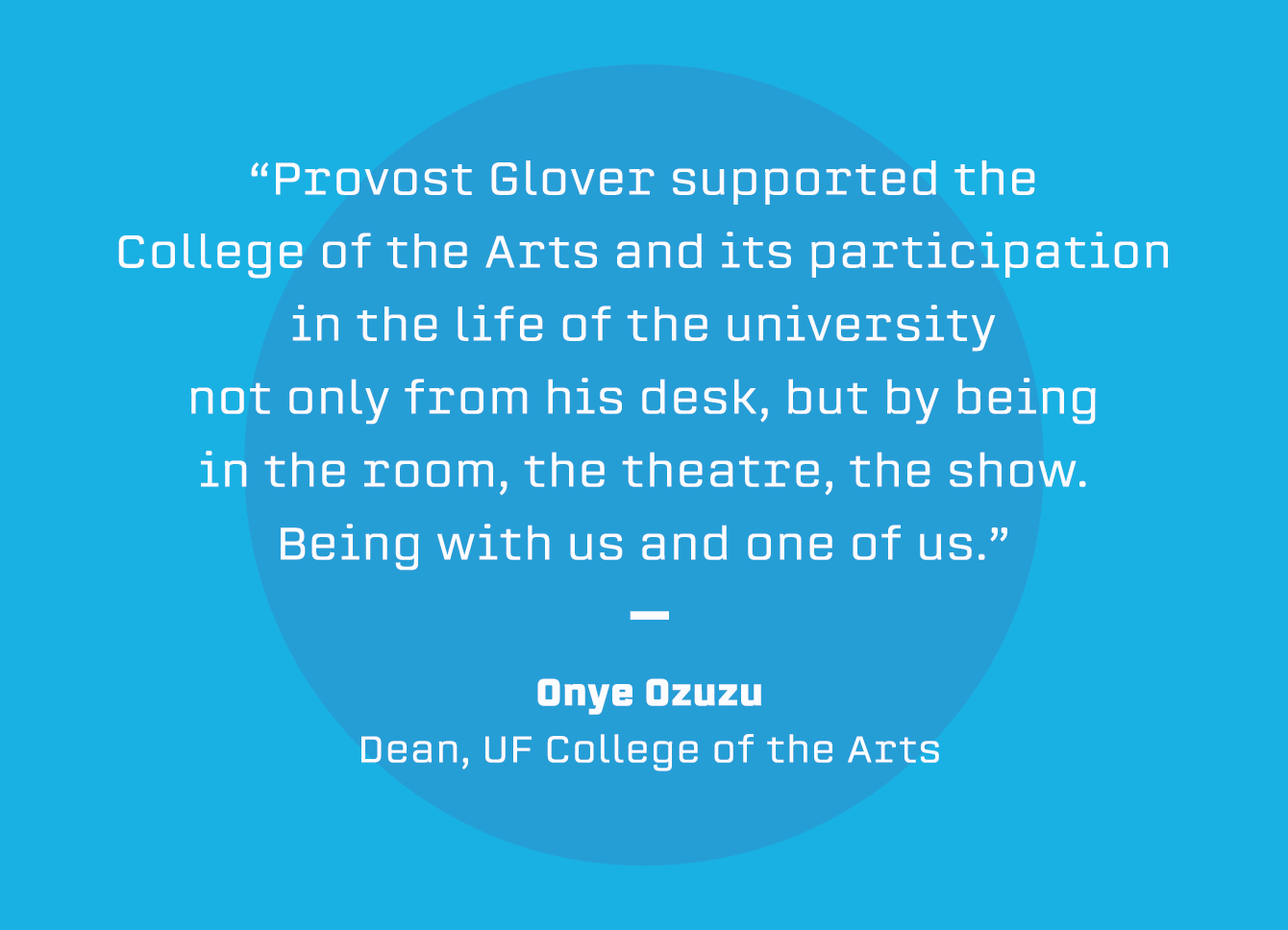 Pull quote graphic with text from article