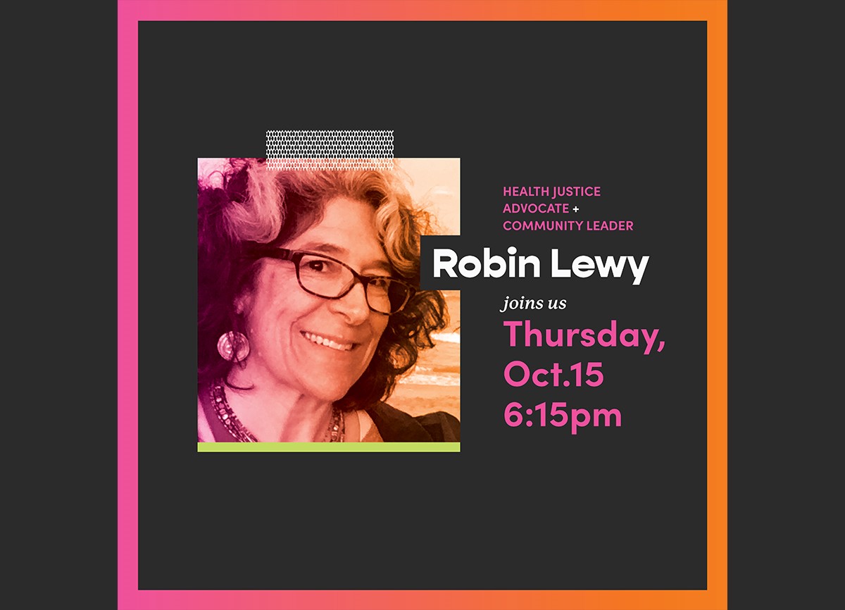 Join us Thursday October 15 at 6:25 P.M. with Robin Lewy