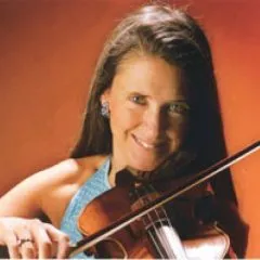 Headshot photo of Janna L. Lower with her violin