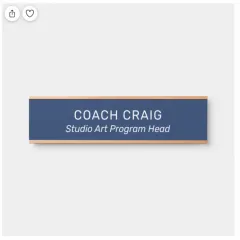 Coach Craig. Studio Art Program Head.