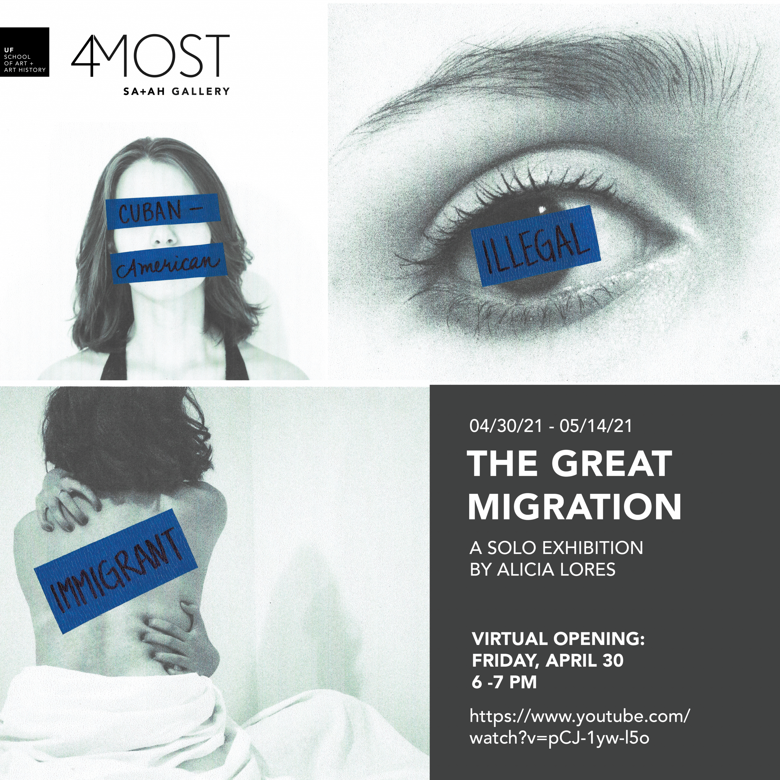 Exhibition flyer: The Great Migration with exhibition info