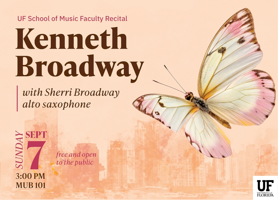 Flyer: School of Music Faculty Recital - Kenneth Broadway
