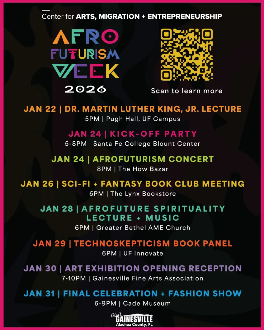 Afrofuturism Week 2026 list of events.