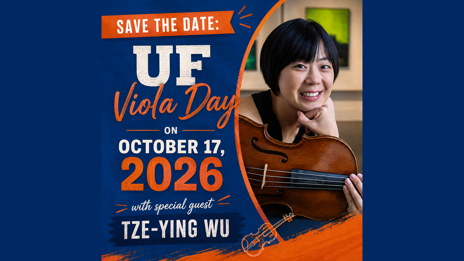 Save the Date: U.F. Viola Festival October 17 with special guest Tze-Ying-Wu