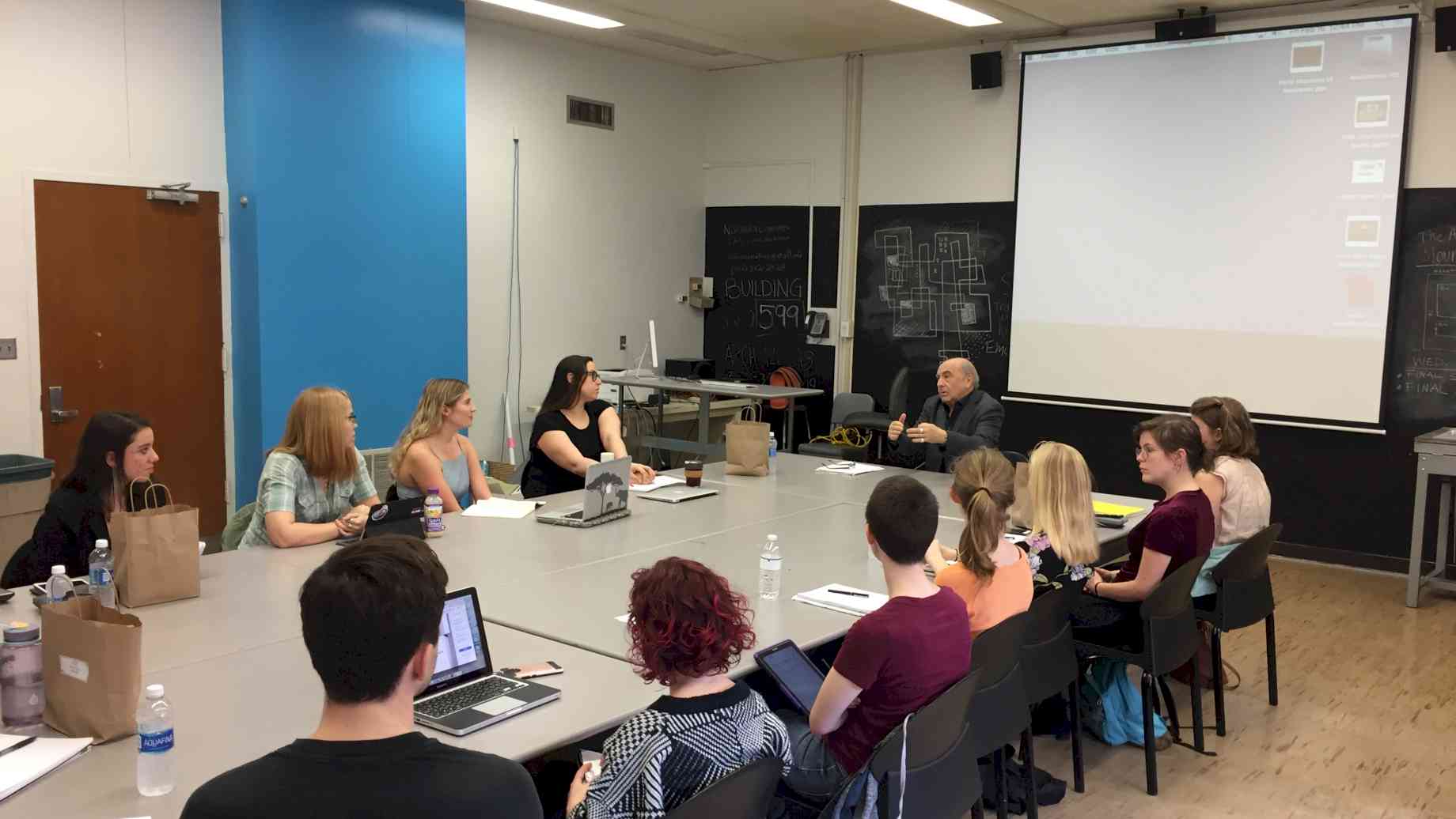 SA+AH students attend a master class with Dr. Guilbaut