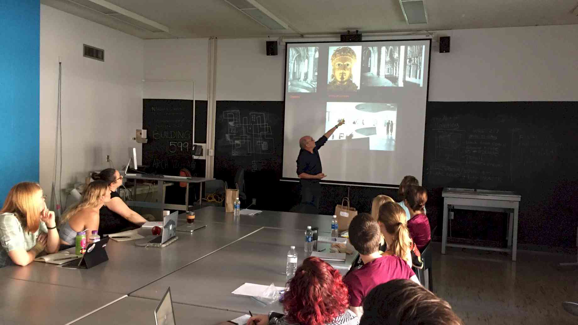 SA+AH students attend a master class with Dr. Guilbaut