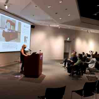 Dr. Melissa Hyde giving introduction