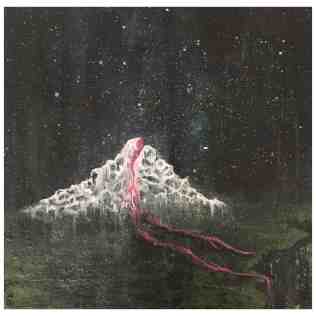 Elmira Yousefi, "Red Eruption," Acrylic on canvas, 20" x 20", 2019
