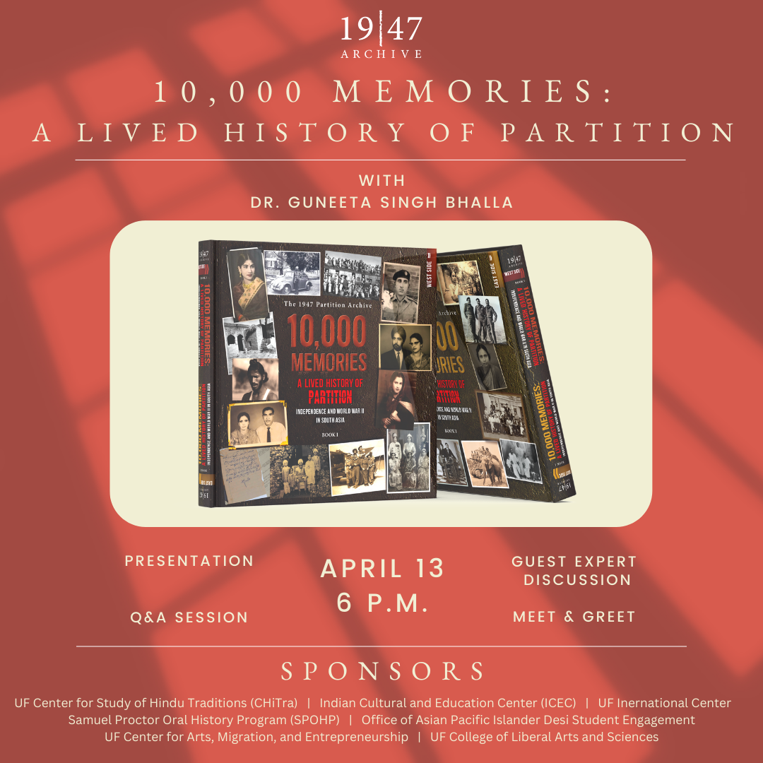 10,000 Memories A Lived History of Partition Events College of the
