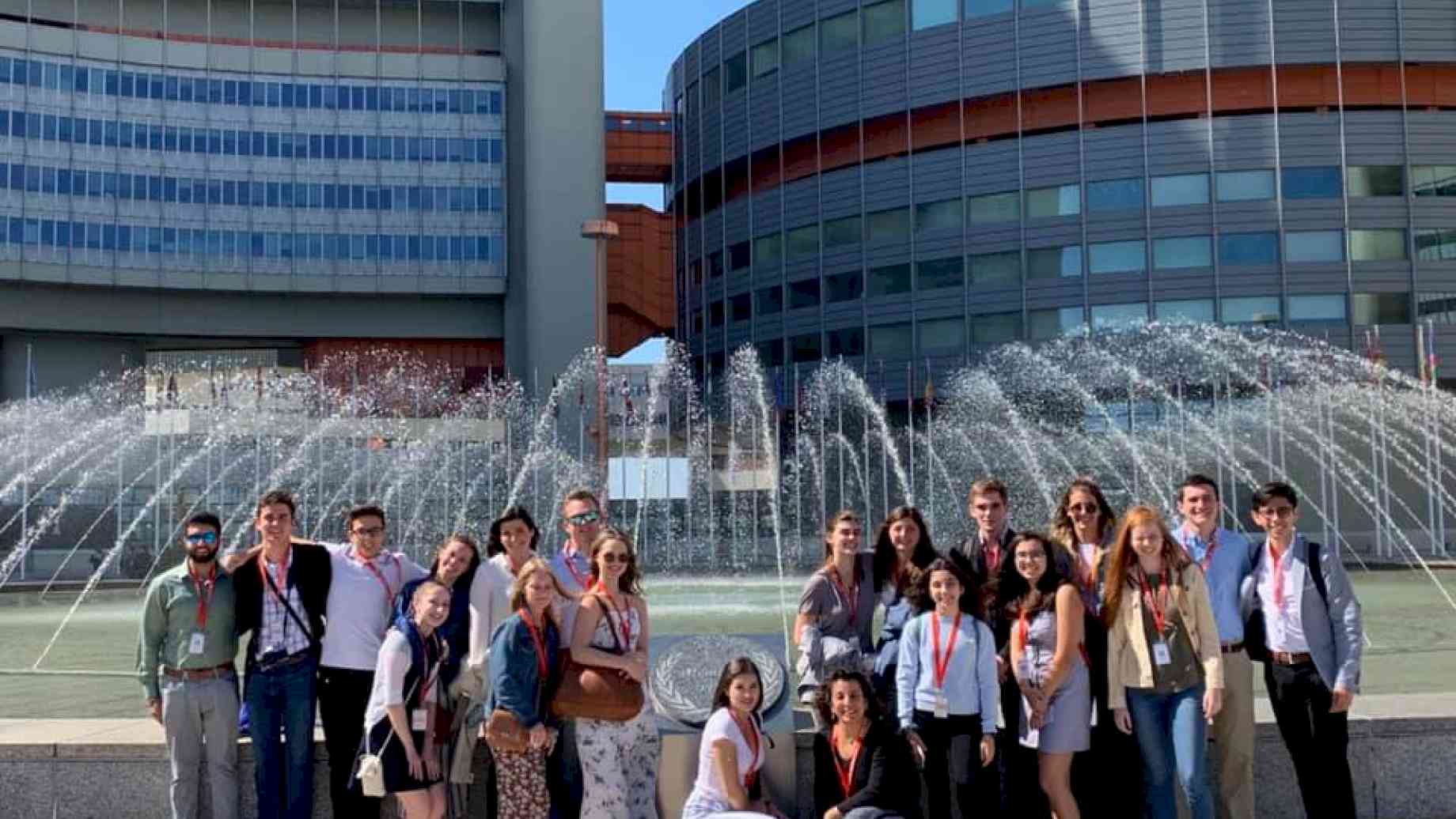 Summer 2019 group visiting the United Nations in Vienna