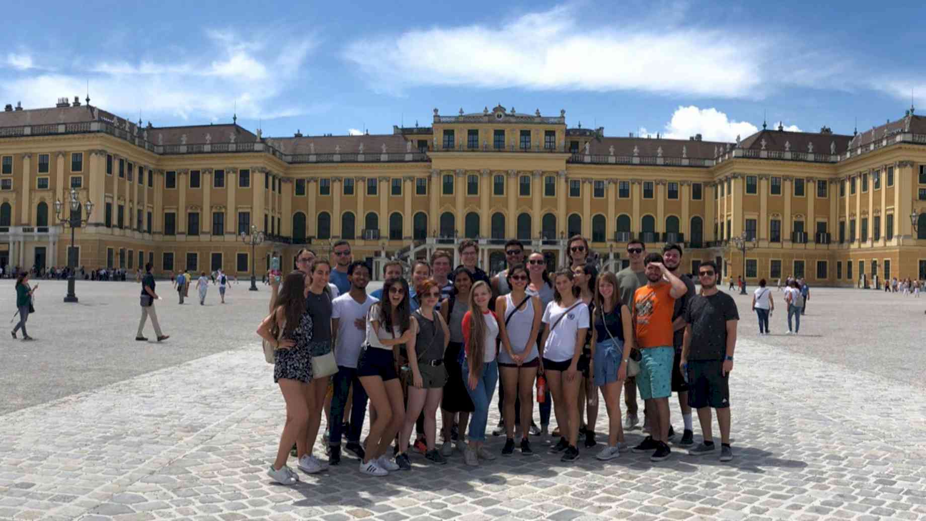 Summer 2018 group at Schonbrunn Palace in Vienna