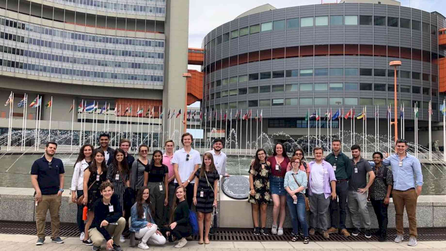 Summer 2018 group at the United Nations in Vienna