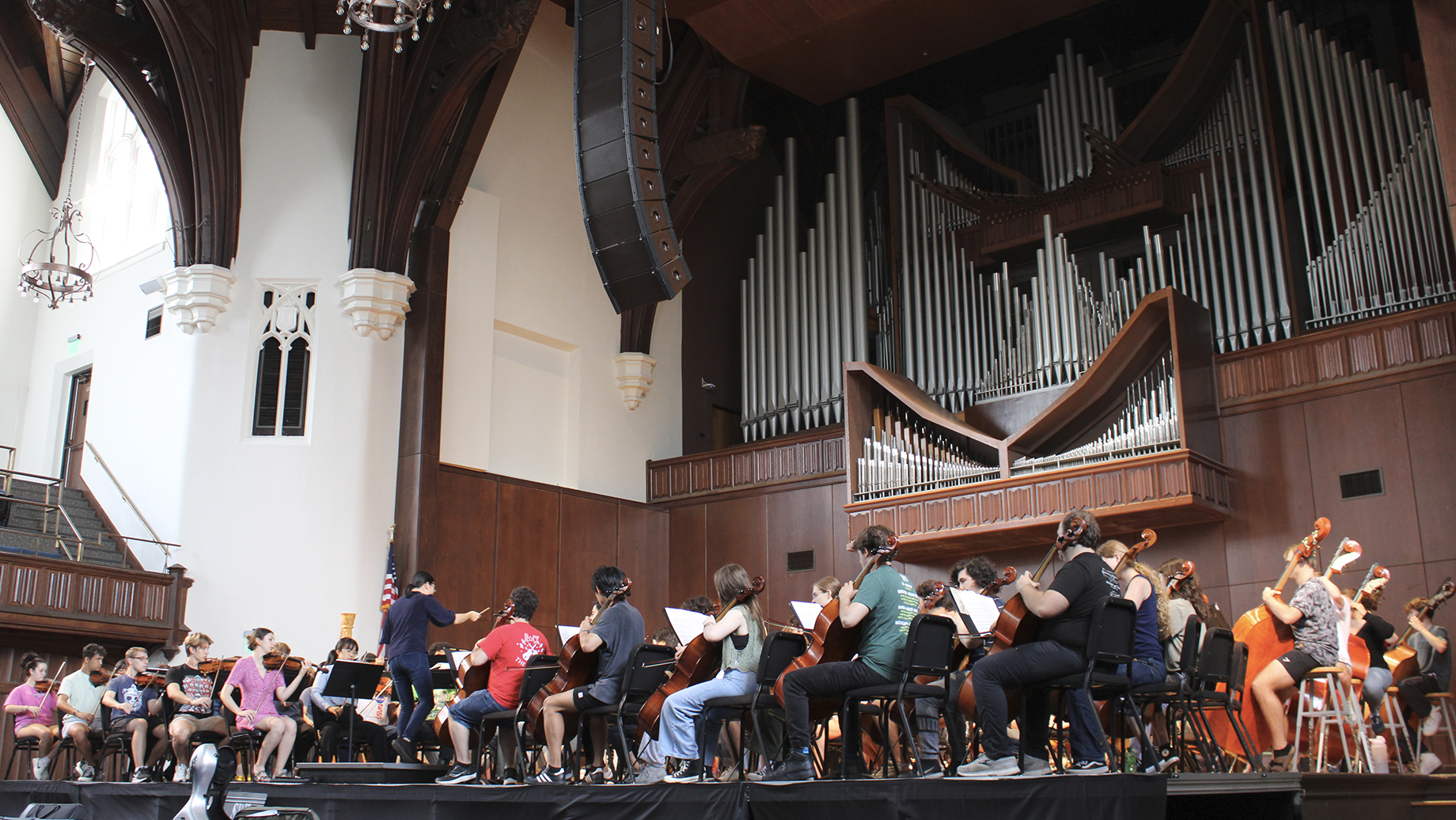 UF Symphony Orchestra rehearsal October, 2023. Photo by Julie Esbjorn